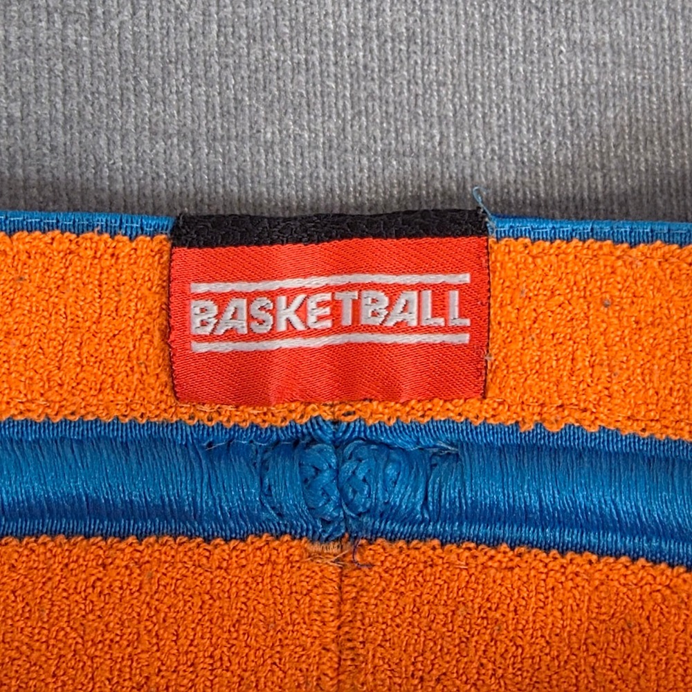 Adidas Basketball Shorts Mens Small Blue Orange Performance Sporty Athleisure - Picture 2 of 9